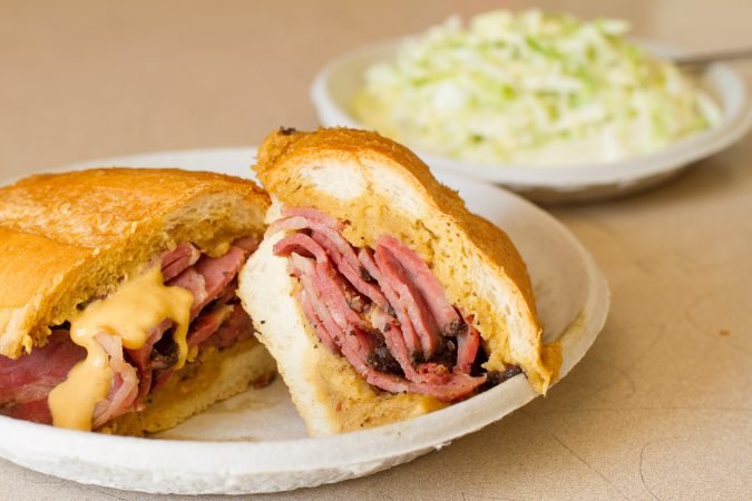 Philippe's Sandwich on a plate