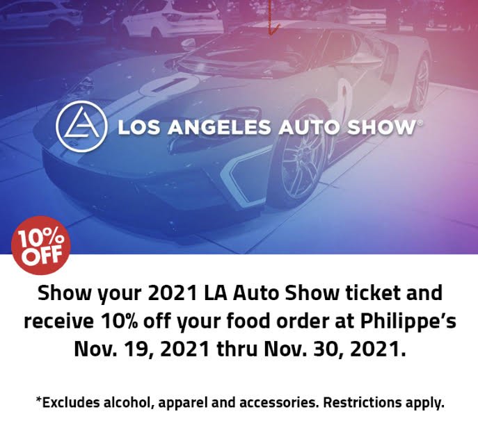 Philippe's Partners with LA Auto Show