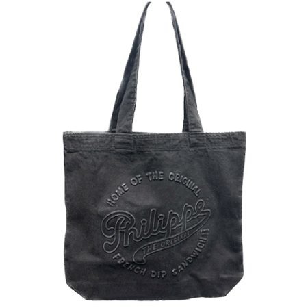 Philippe’s Black Denim Tote Bag