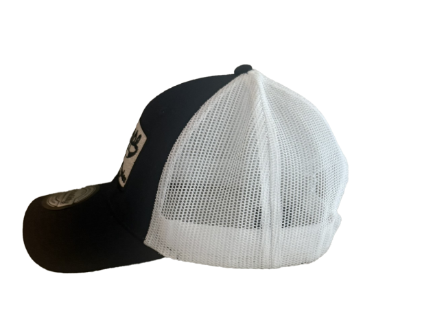 Philippe's Navy Blue Trucker Hat Left Side